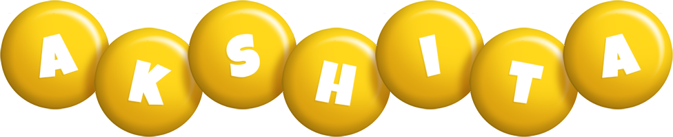 Akshita candy-yellow logo