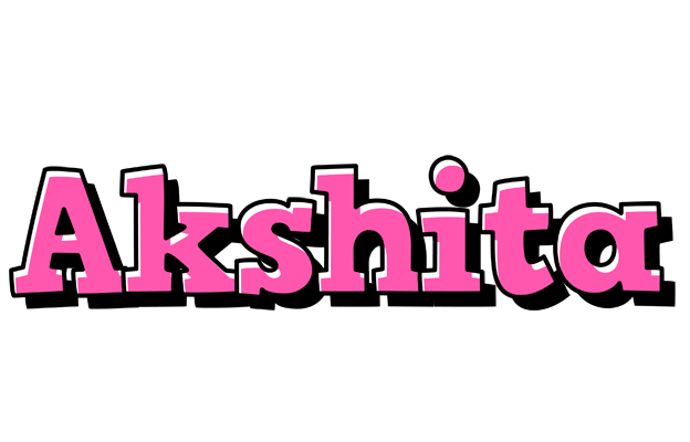 Akshita girlish logo