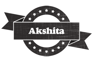 Akshita grunge logo