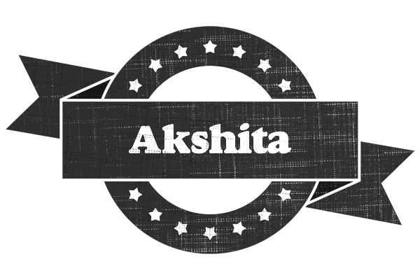 Akshita grunge logo