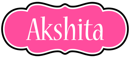 Akshita invitation logo
