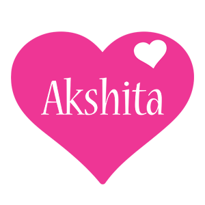 Akshita love-heart logo