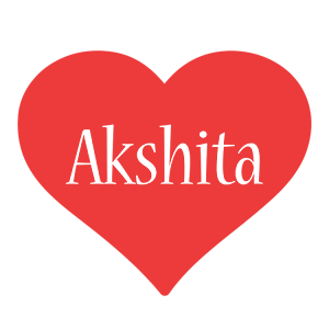 Akshita love logo