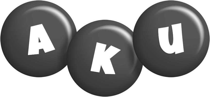 Aku candy-black logo