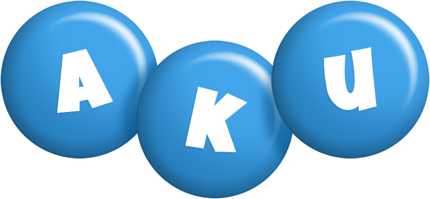 Aku candy-blue logo