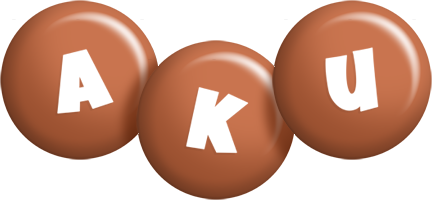 Aku candy-brown logo