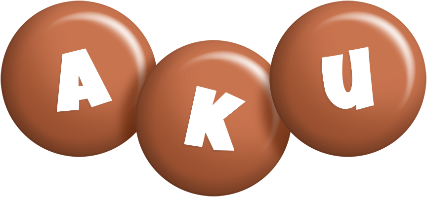 Aku candy-brown logo