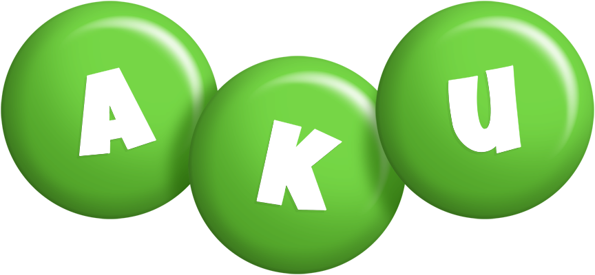 Aku candy-green logo
