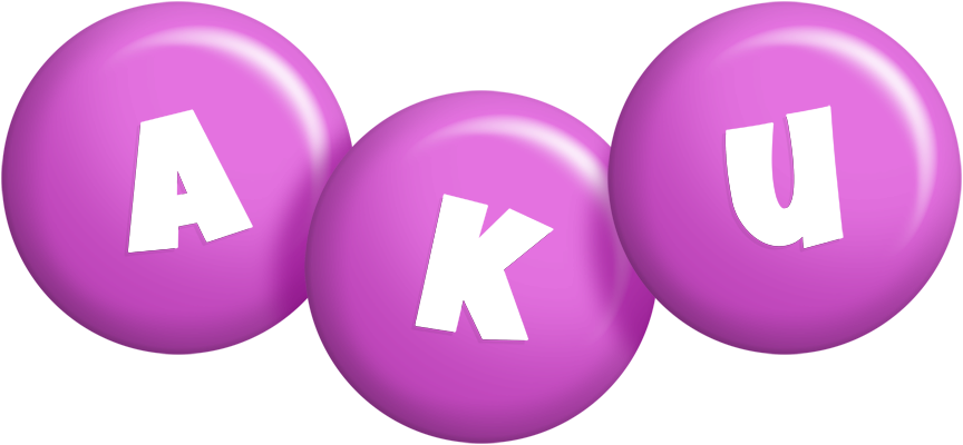 Aku candy-purple logo