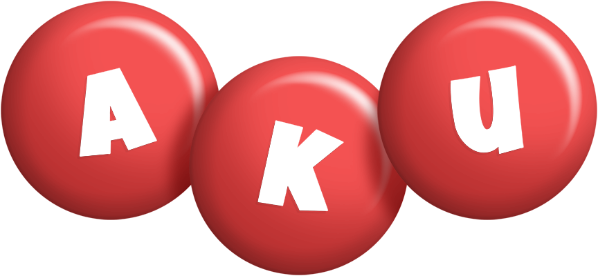 Aku candy-red logo
