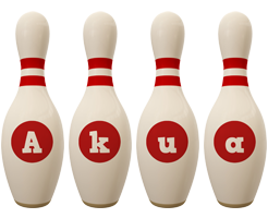 Akua bowling-pin logo