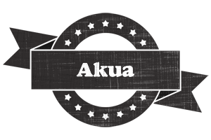 Akua grunge logo