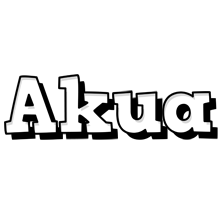 Akua snowing logo