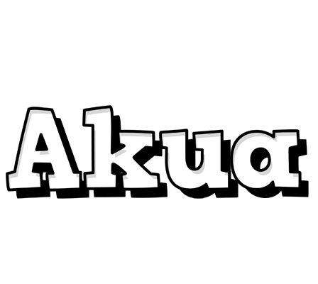 Akua snowing logo