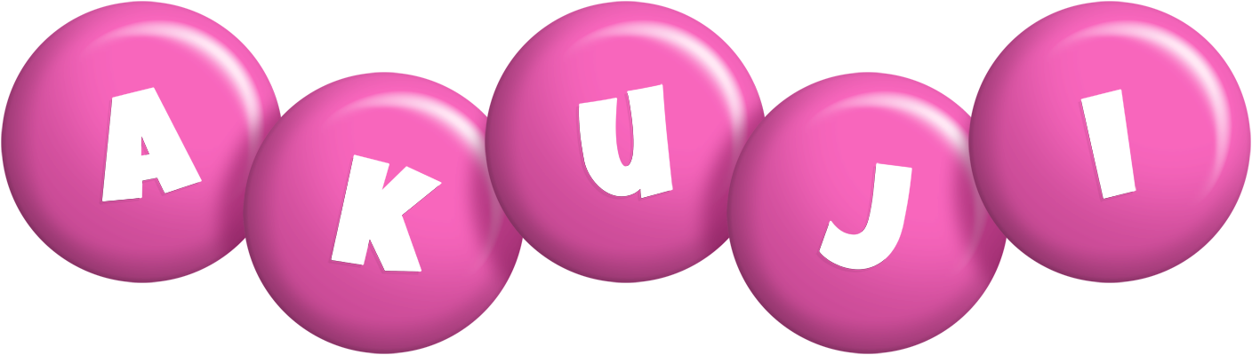 Akuji candy-pink logo