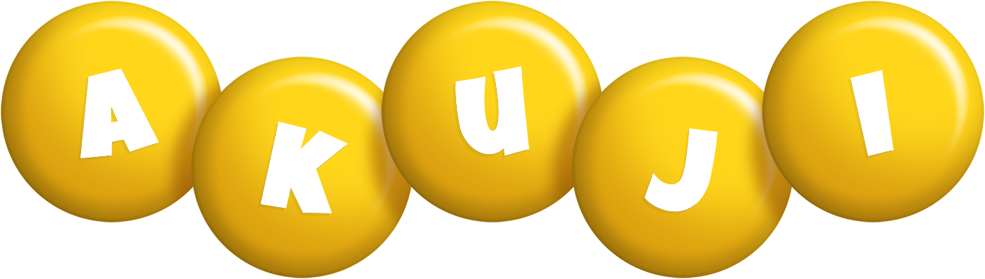 Akuji candy-yellow logo
