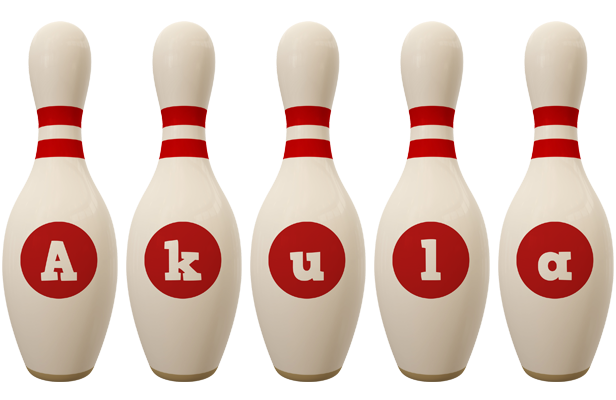 Akula bowling-pin logo