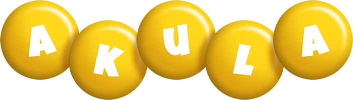 Akula candy-yellow logo
