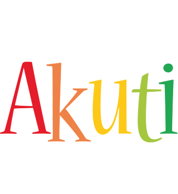 Akuti birthday logo