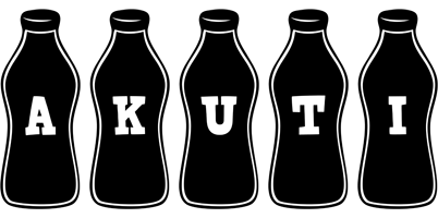 Akuti bottle logo