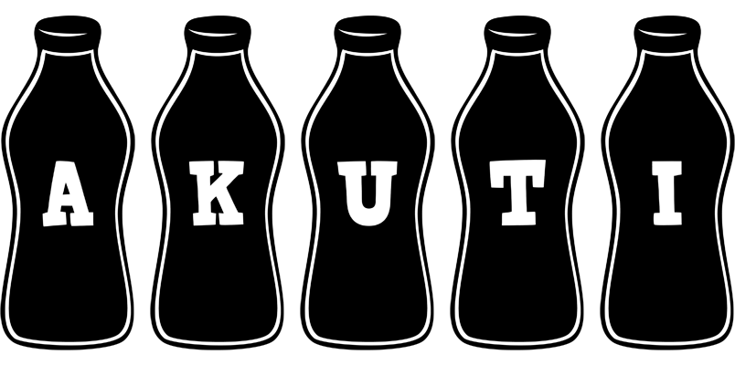 Akuti bottle logo