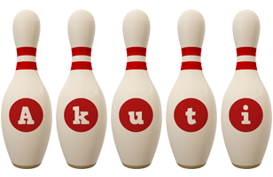 Akuti bowling-pin logo