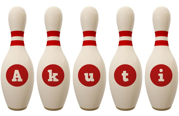 Akuti bowling-pin logo