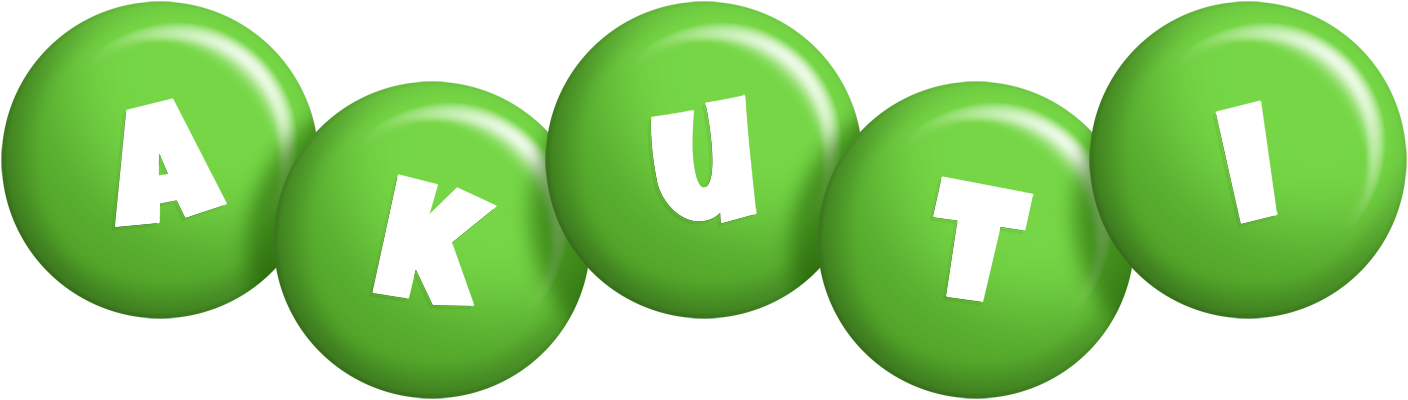 Akuti candy-green logo