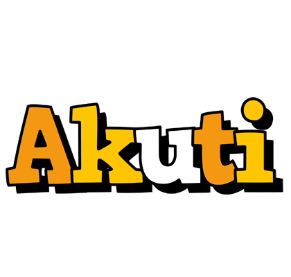 Akuti cartoon logo
