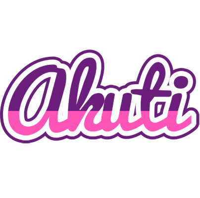 Akuti cheerful logo