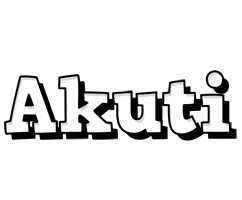 Akuti snowing logo