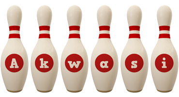 Akwasi bowling-pin logo