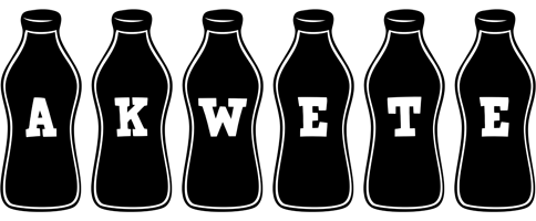 Akwete bottle logo