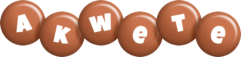 Akwete candy-brown logo