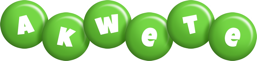 Akwete candy-green logo