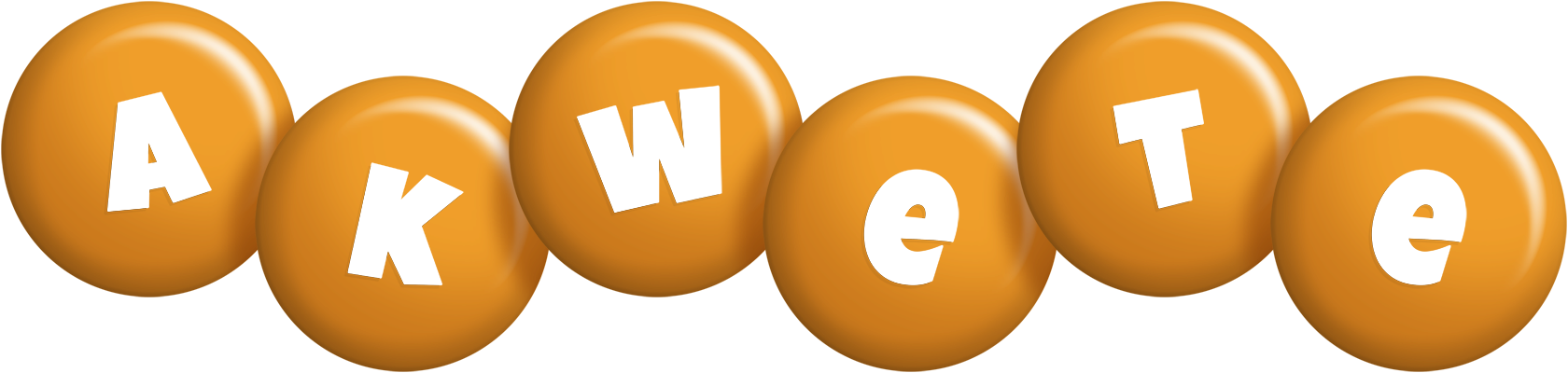 Akwete candy-orange logo