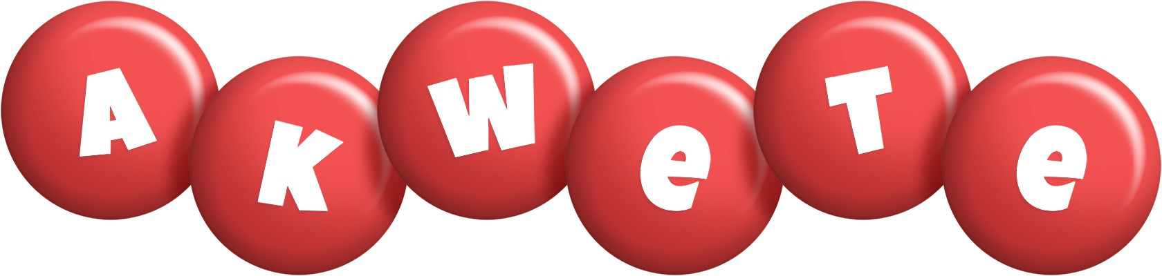 Akwete candy-red logo