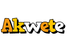 Akwete cartoon logo