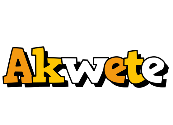Akwete cartoon logo