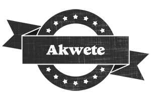 Akwete grunge logo