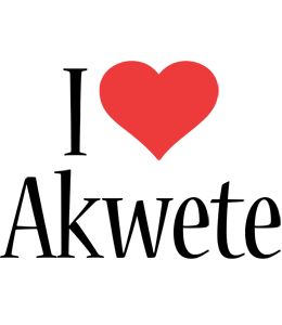 Akwete i-love logo