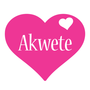 Akwete love-heart logo