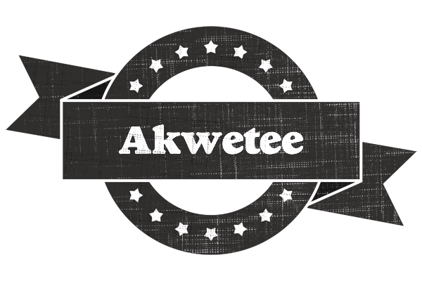 Akwetee grunge logo