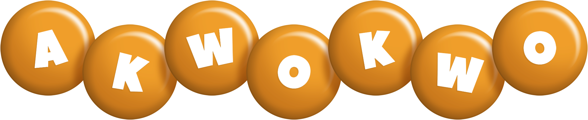 Akwokwo candy-orange logo