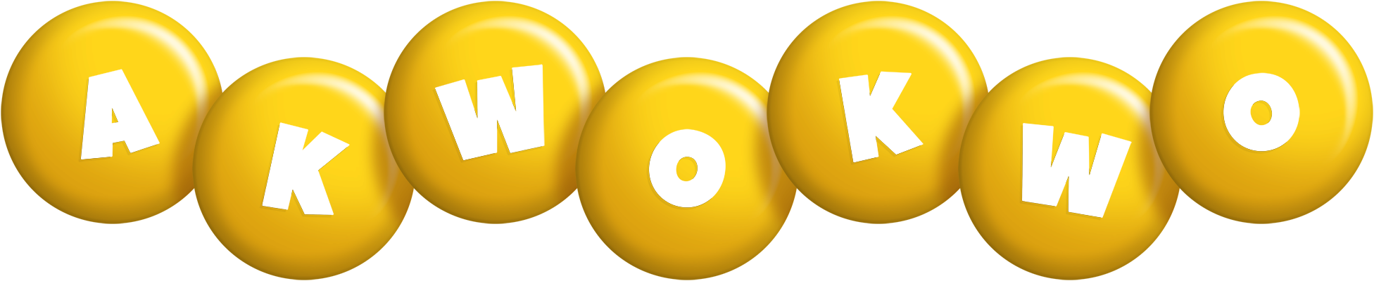 Akwokwo candy-yellow logo