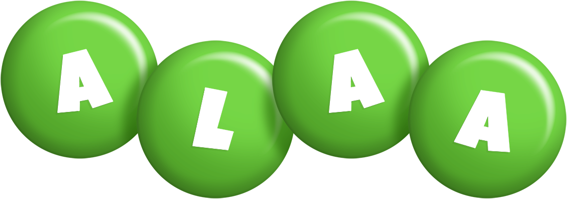 Alaa candy-green logo