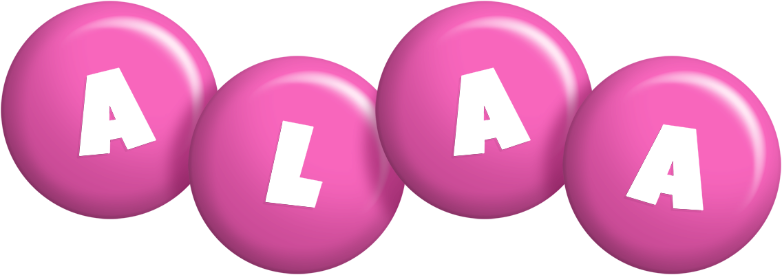 Alaa candy-pink logo