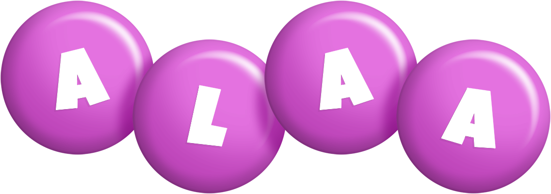 Alaa candy-purple logo