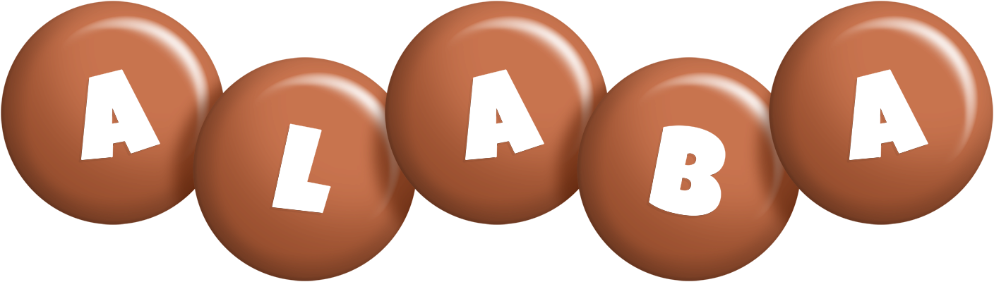 Alaba candy-brown logo
