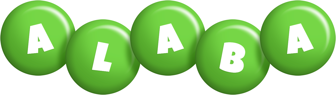 Alaba candy-green logo